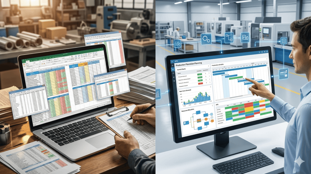 Pianificare la produzione oggi: Excel o software dedicato?